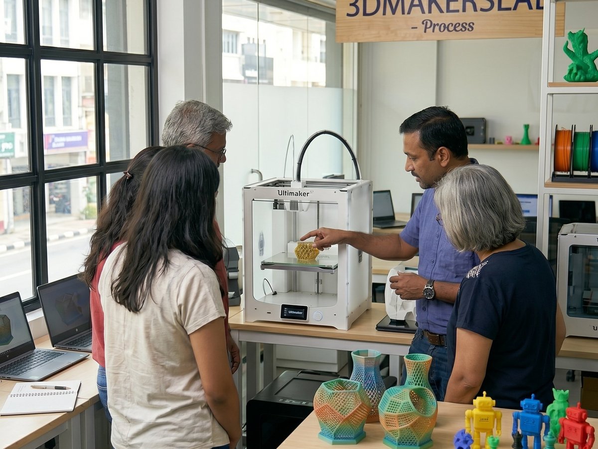 Hands-on 3D printing training at 3DMakersLab